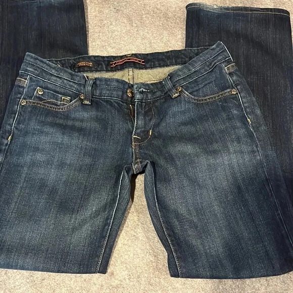 Fidelity Denim Japan Rose Skinny Flare in Midnight Sapphire size 27 - Picture 3 of 14